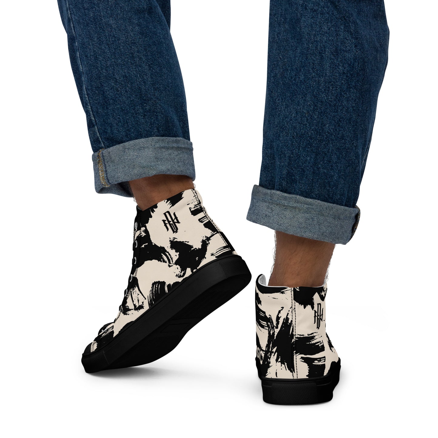 LIVE MUSIC / DNY - Men’s High Top Canvas Shoes