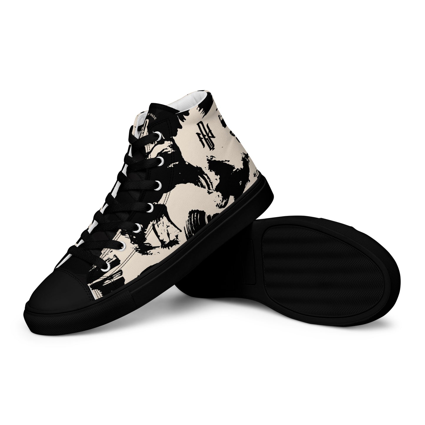 LIVE MUSIC / DNY - Men’s High Top Canvas Shoes