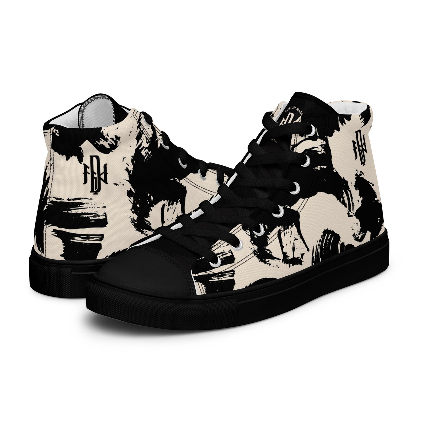 LIVE MUSIC / DNY - Men’s High Top Canvas Shoes