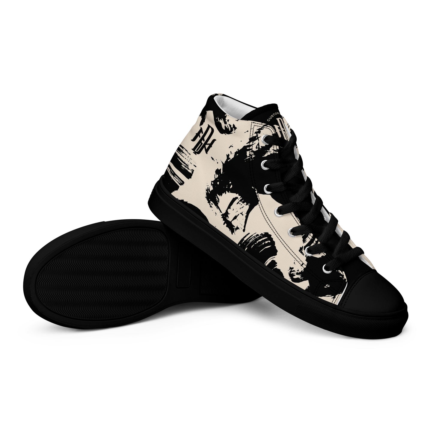 LIVE MUSIC / DNY - Men’s High Top Canvas Shoes