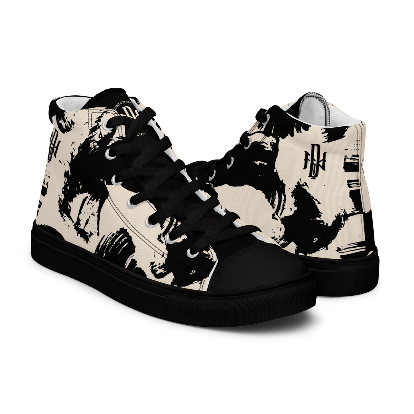 LIVE MUSIC / DNY - Men’s High Top Canvas Shoes