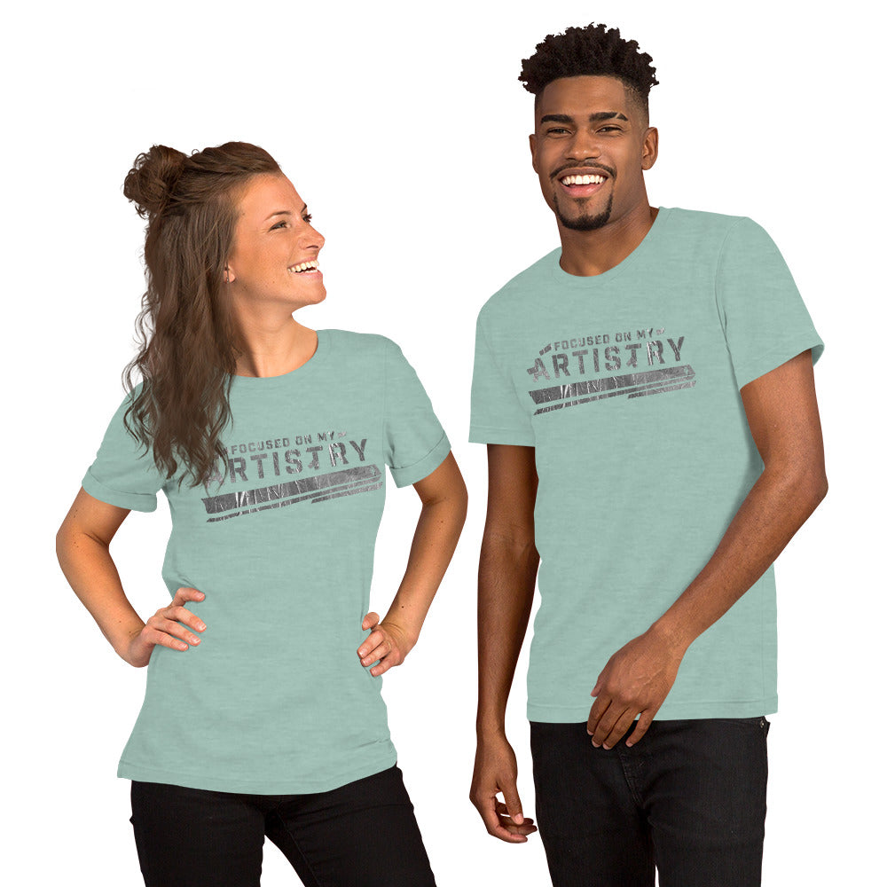FOCUSED ON MY ARTISTRY (HEATHER T-SHIRT)
